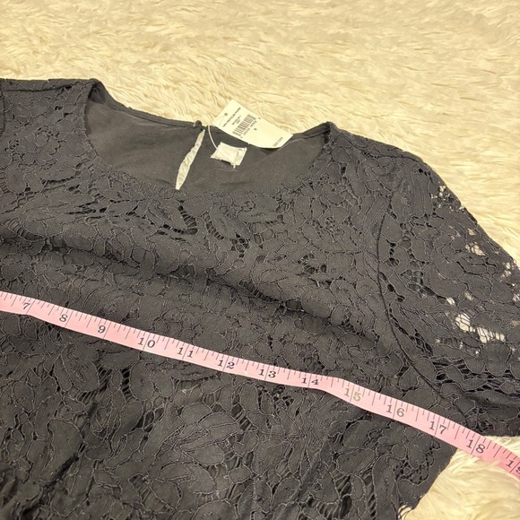 GAP Maternity Black Lace Short Sleeves Dress Evening and Casual Dress size S NWT - Picture 8 of 12